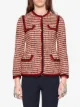 Gucci Gestreifte Tweed-Jacke