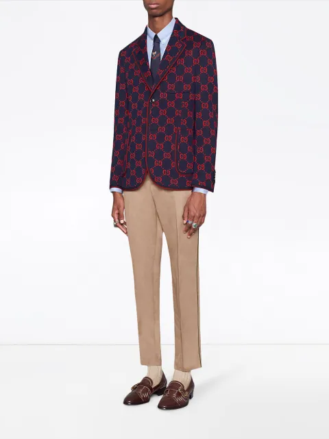 gg jersey formal jacket
