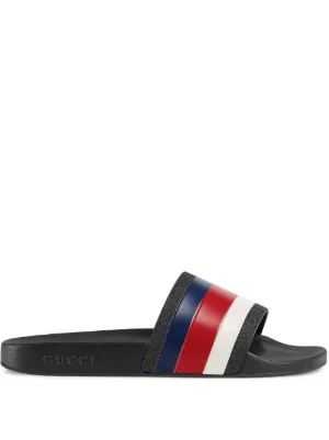 gucci red white blue slides