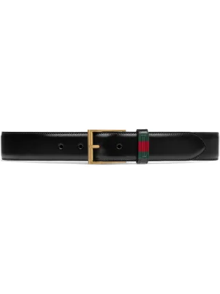 mens gucci web belt
