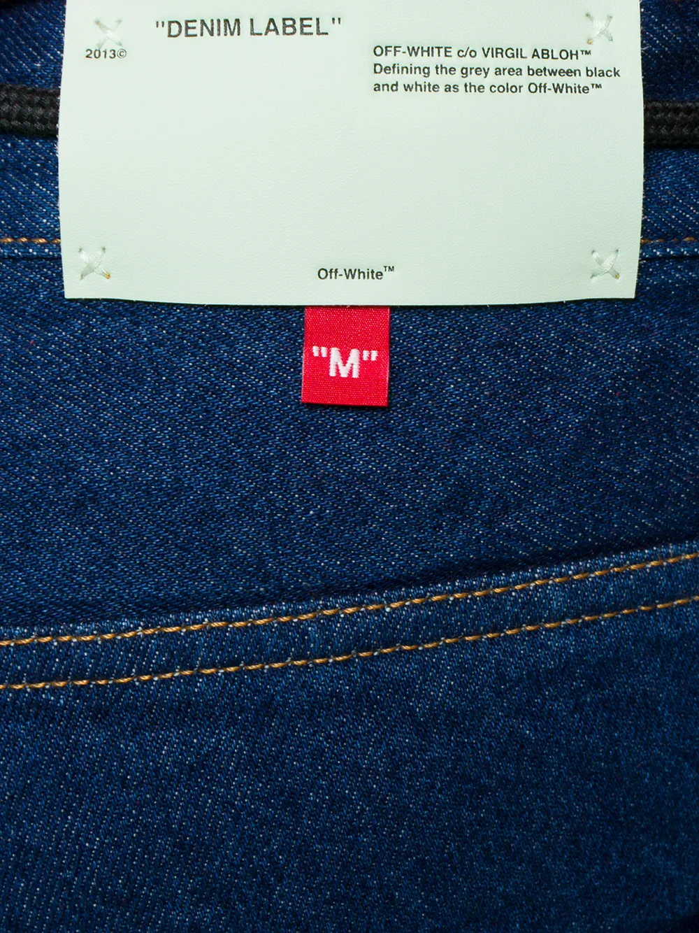 denim label off white