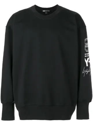 Y3 stacked deals logo hoodie