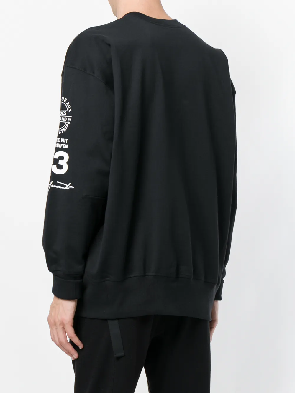 Y-3 stacked logo sweatshirt Zwart