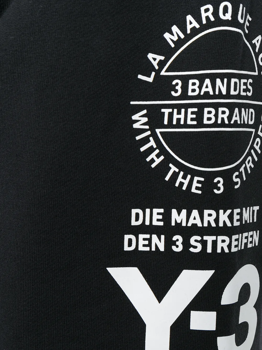 Y-3 stacked logo sweatshirt Zwart