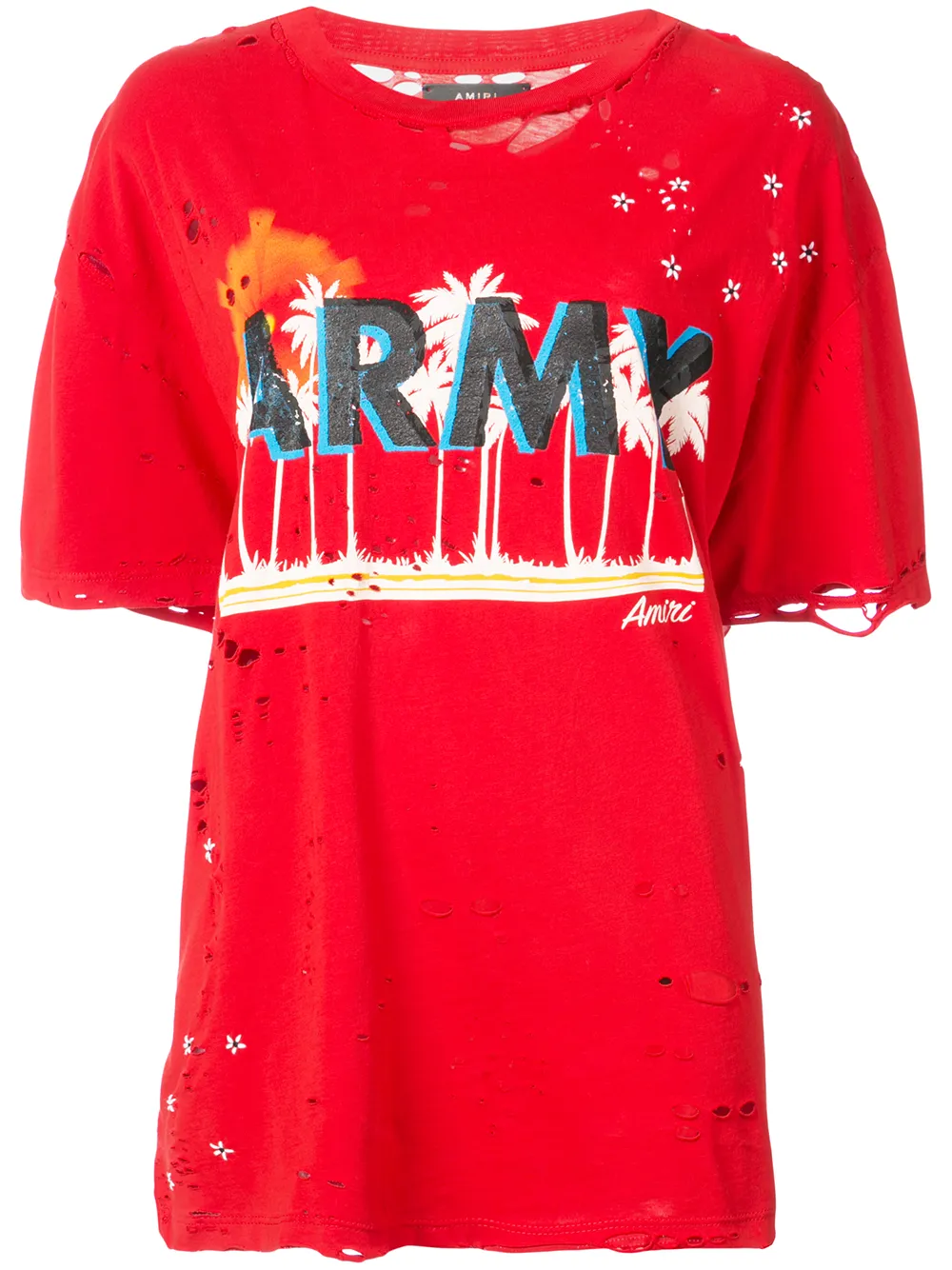 amiri army t shirt
