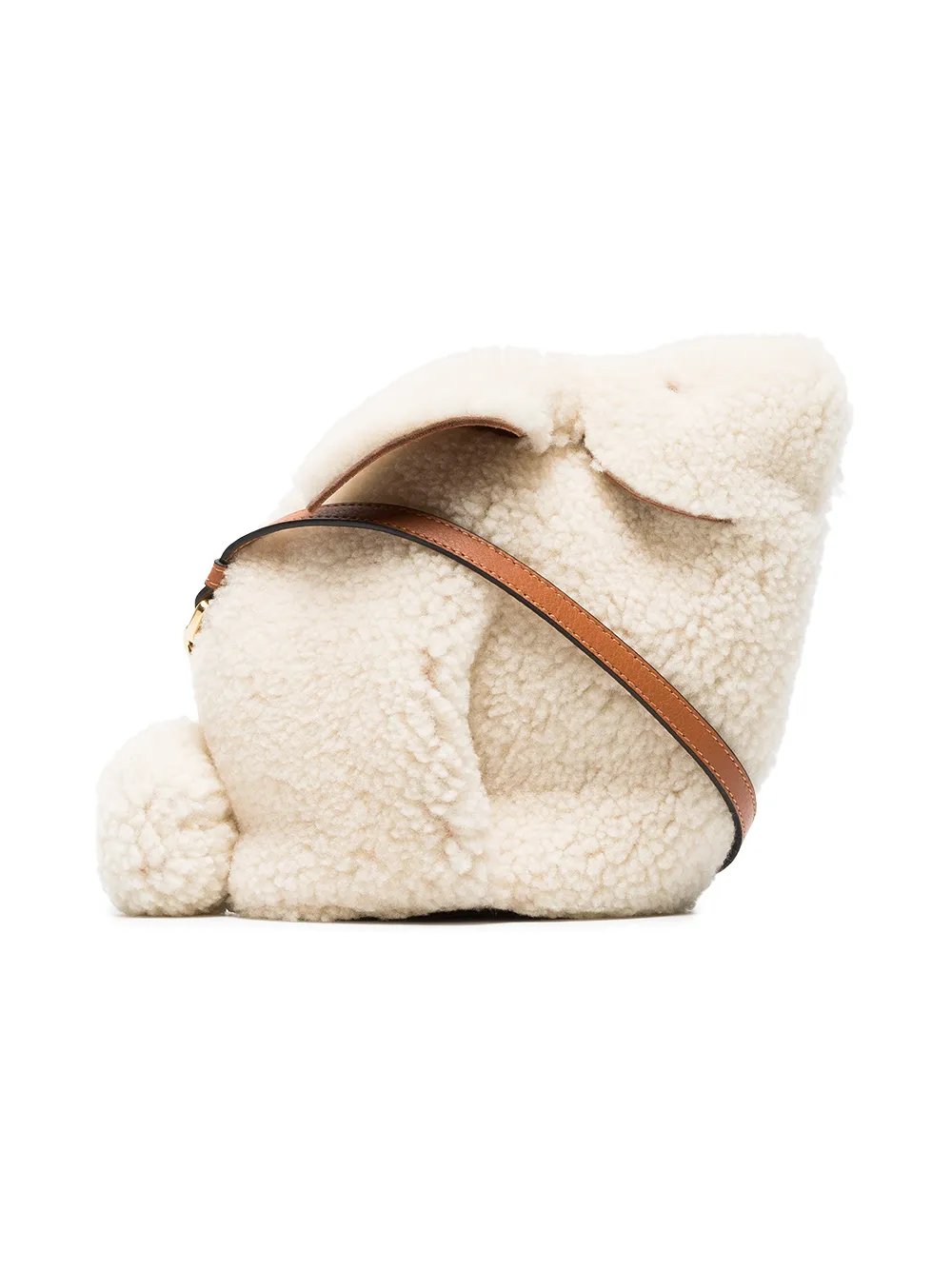 LOEWE White Bunny Mini Shearling Shoulder Bag Farfetch