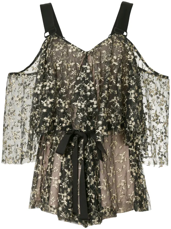 alice mccall gold playsuit