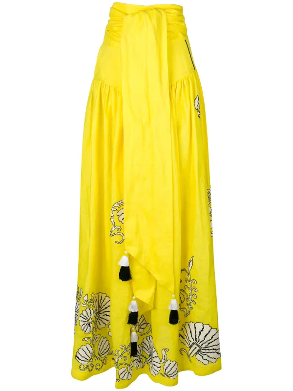 tassel maxi skirt