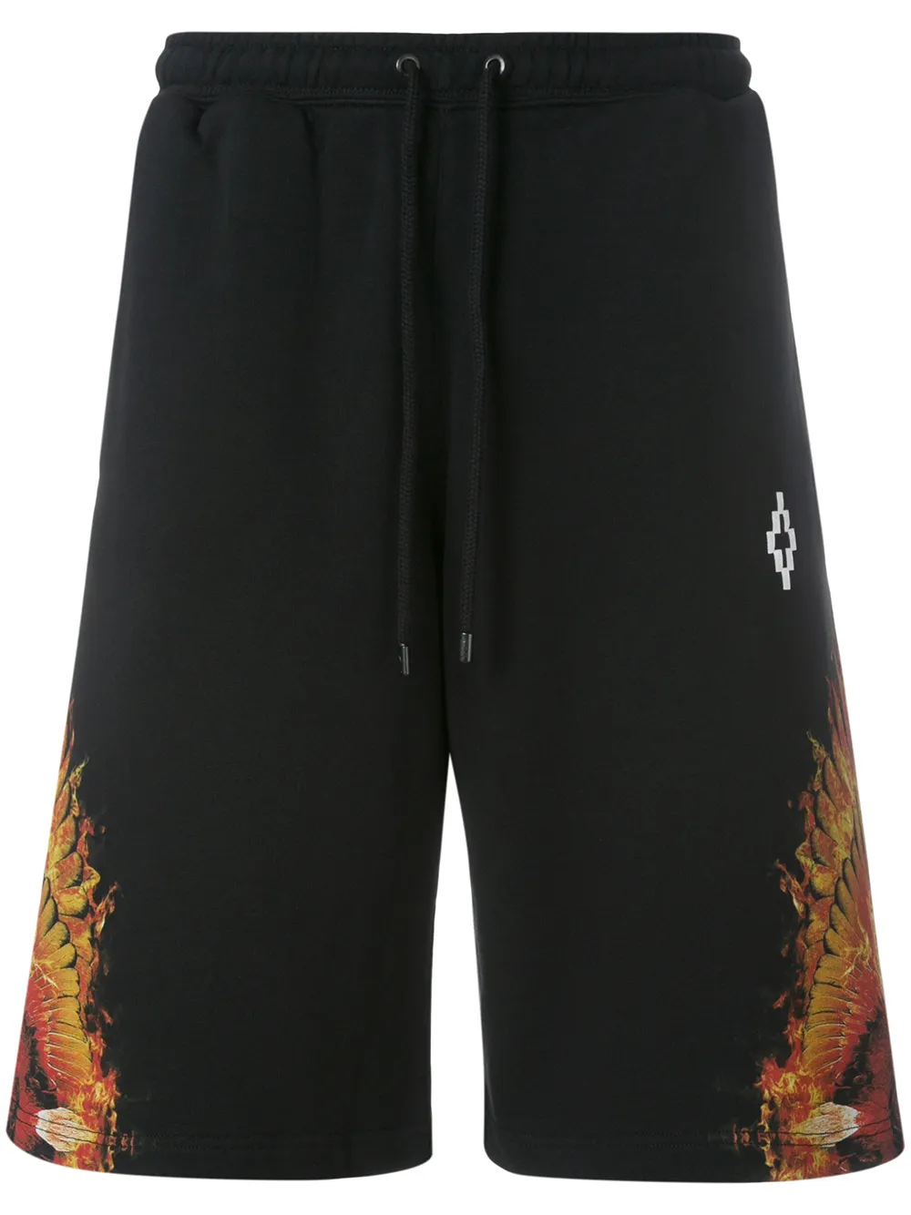 COUNTY OF MILAN flames wings shorts | Black | Image 1