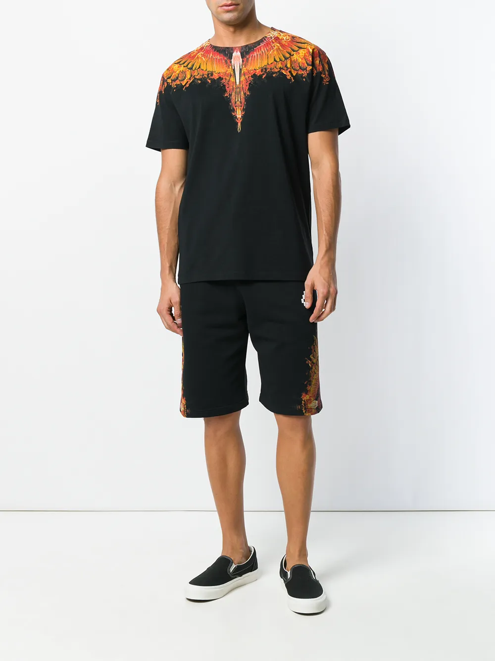 COUNTY OF MILAN flames wings shorts | Track & Running Shorts | Image 2