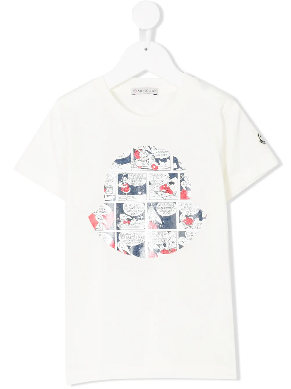 Moncler Enfant Cartoon Logo Print T 