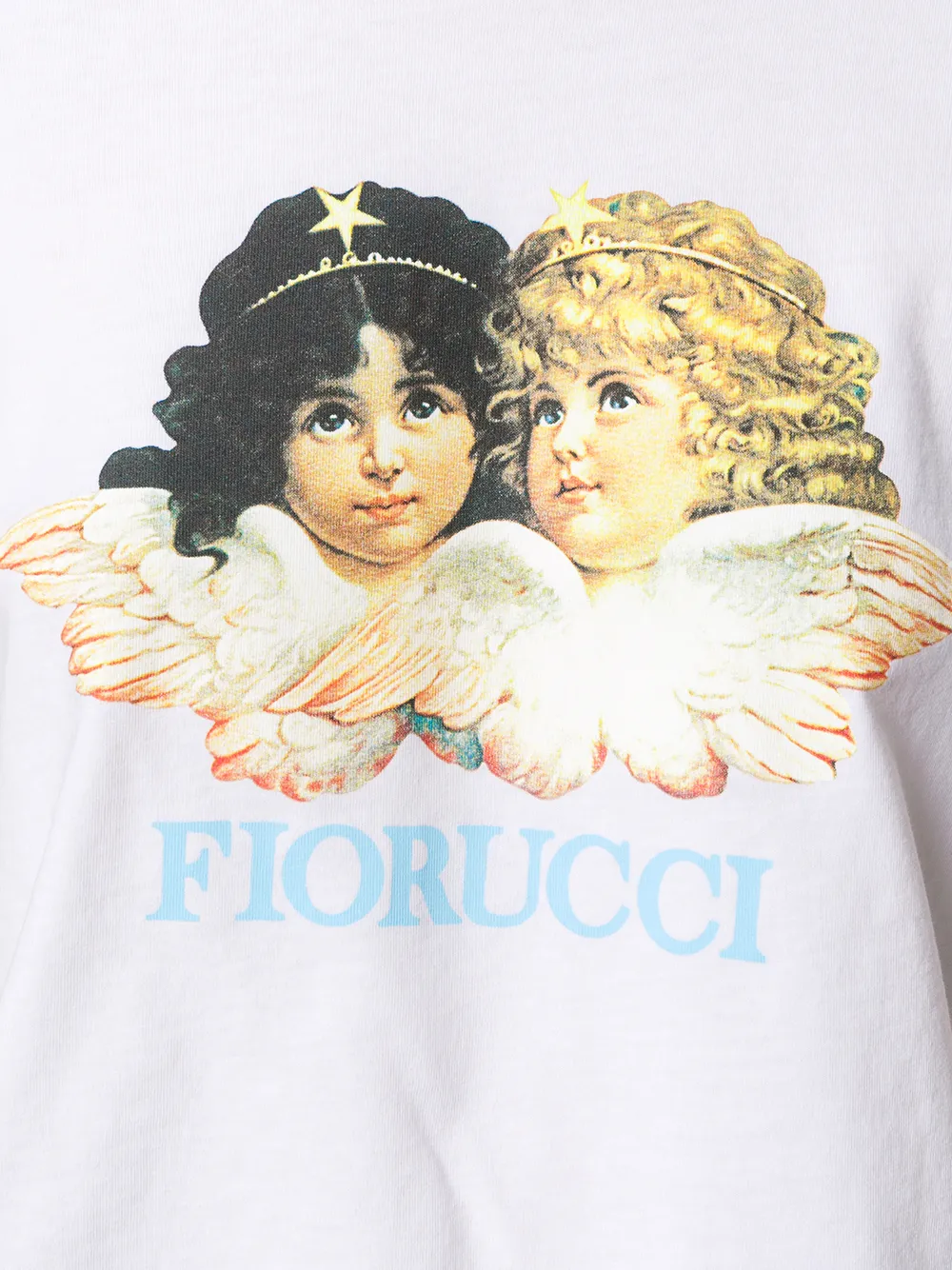 фото Fiorucci укороченная футболка с принтом логотипа