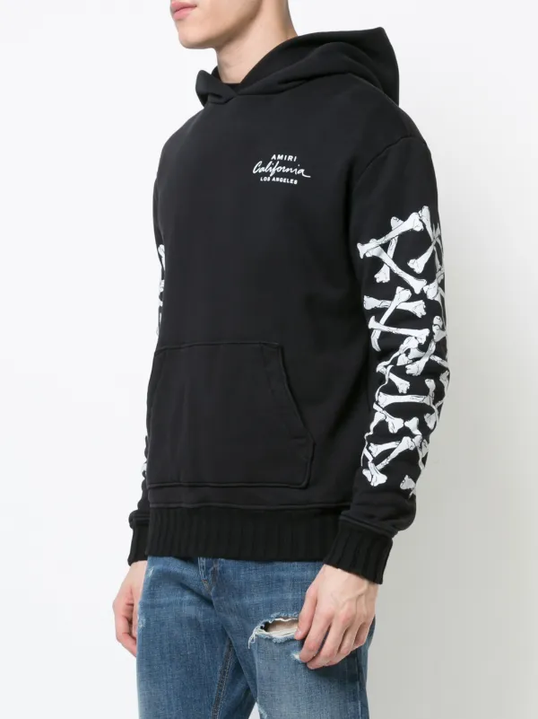 amiri skeleton hoodie