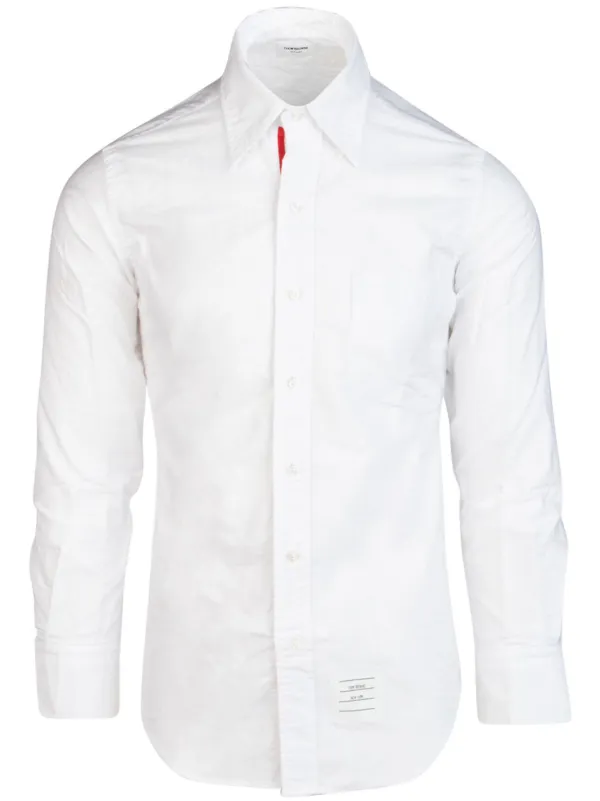 THOM BROWNE オックスフォード シャツ Thom Browne グログランプラケット オックスフォードシャツ 通販