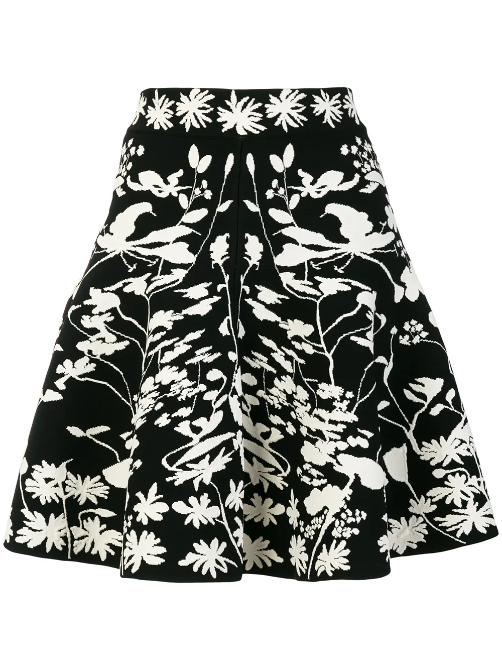 Alexander McQueen Gonna svasata - Nero