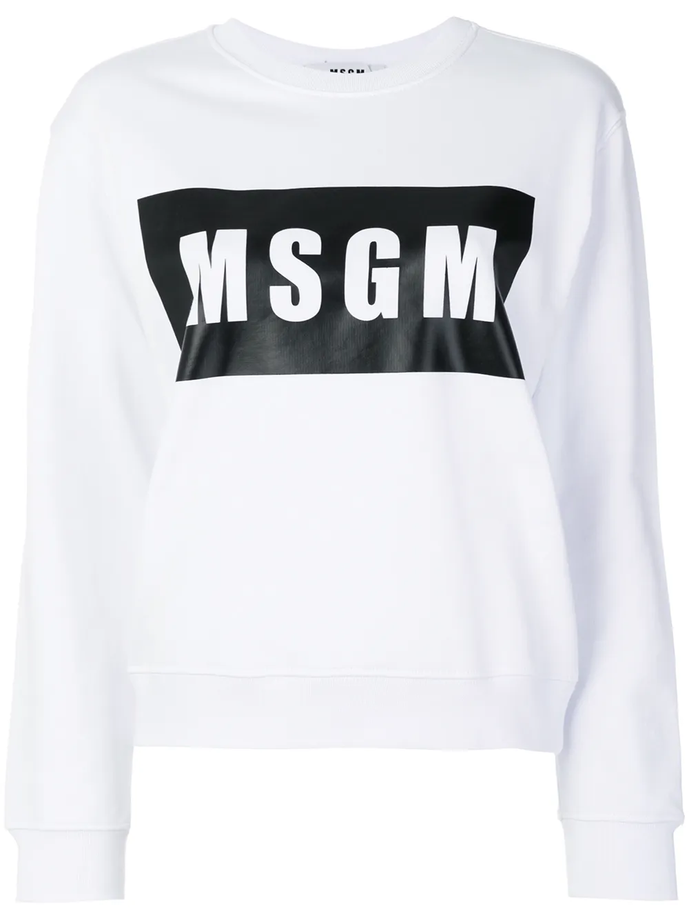 msgm logo印花套头衫