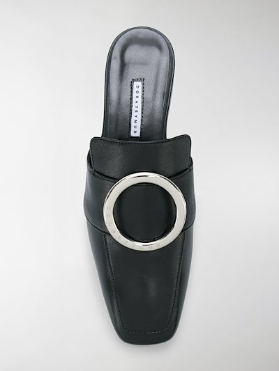 Dora Teymur Petrol Mules Black Modes