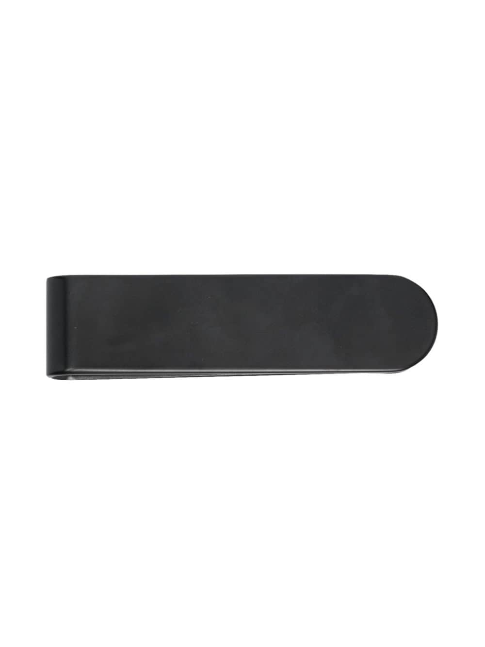 Shop Saint Laurent Logo-engraved Money Clip In Black