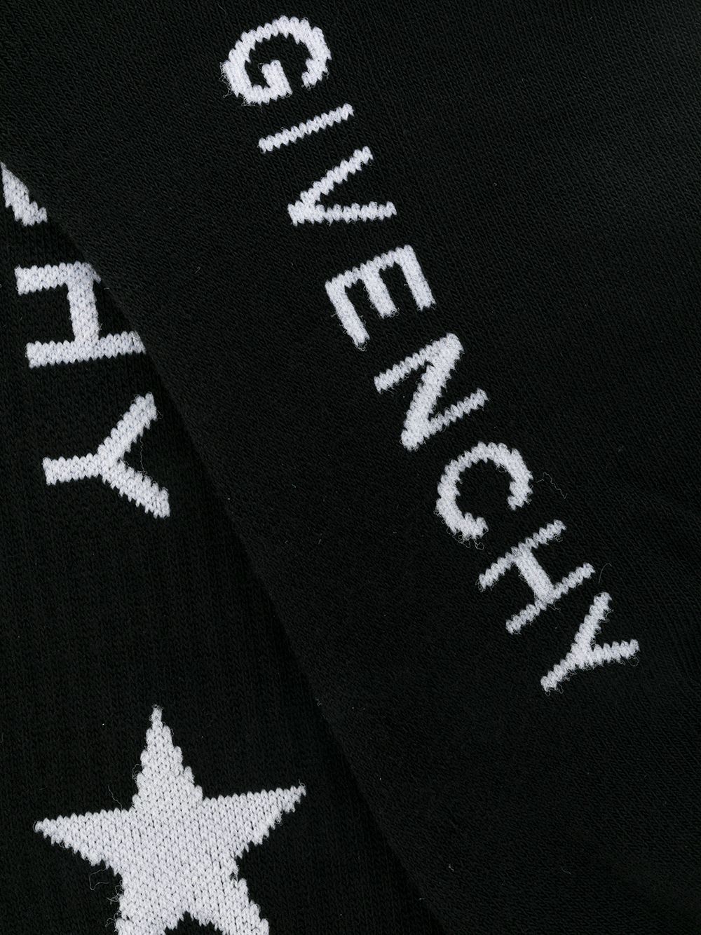 Givenchy logo intarsia sokken - Zwart