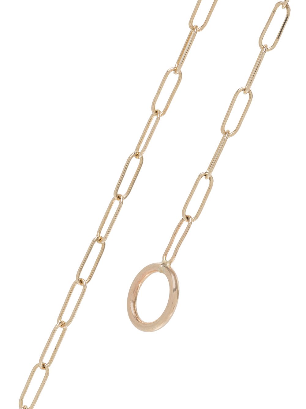 фото Marla aaron yellow gold 16" square link chain