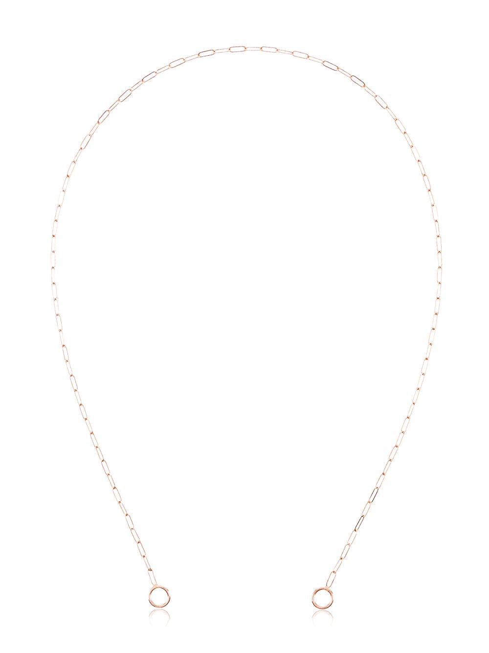 фото Marla aaron rose gold square link chain