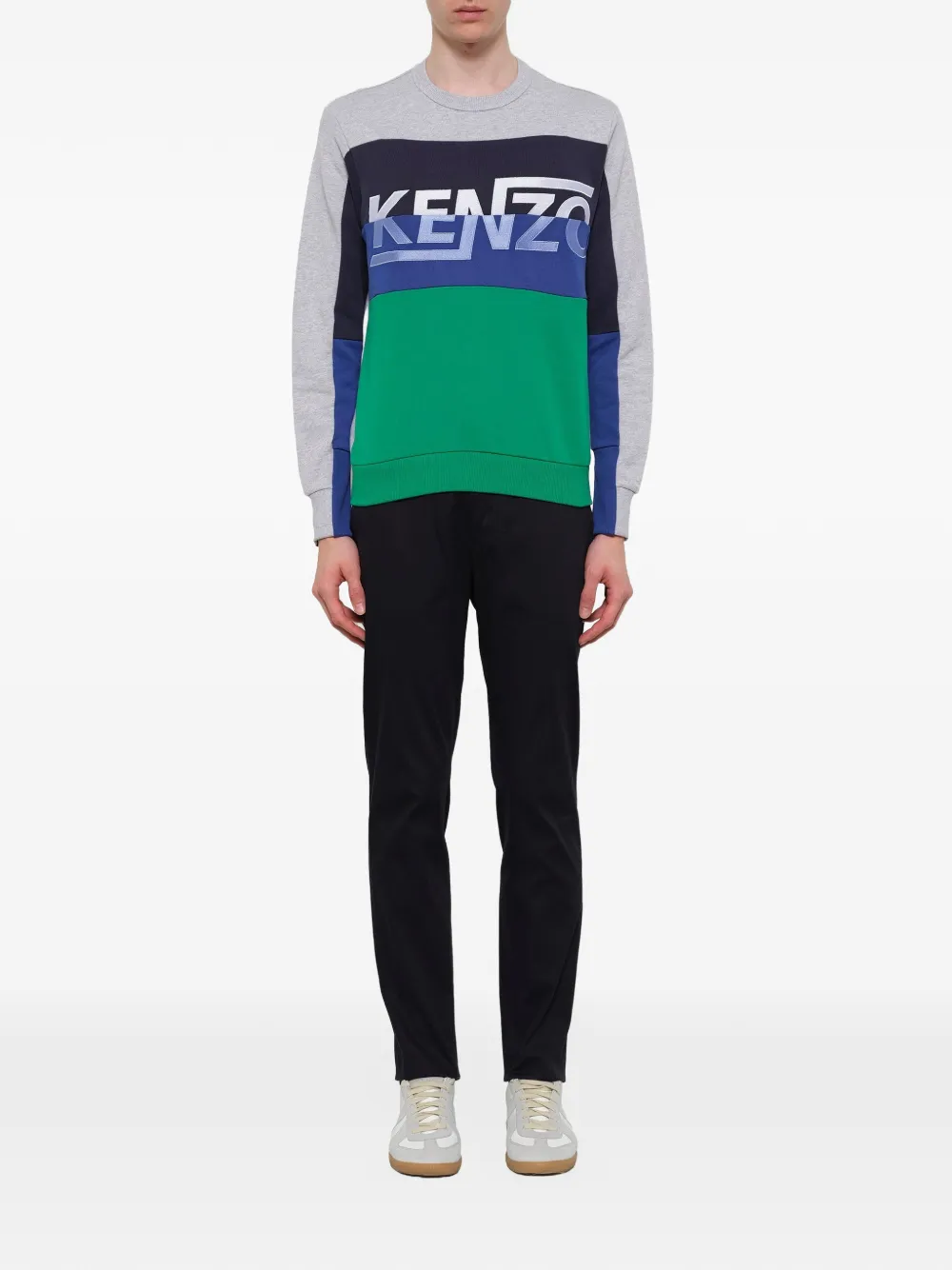  Kenzo Sweatshirt Mit Logo   Grau 