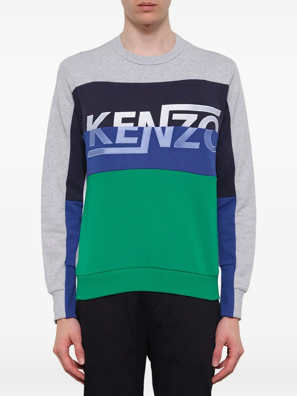 Kenzo Felpa con logo - Grigio