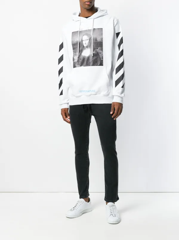 off white hoodie mona lisa white