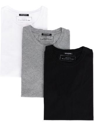 Balmain Pack Of 3 T-shirts - Farfetch