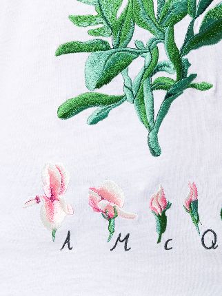 flower embroidered T-shirt展示图