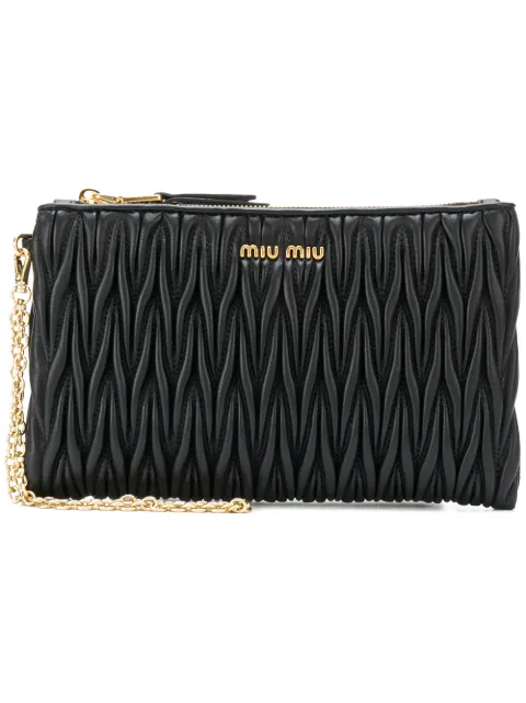 miu miu matelassé leather pouch