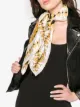 Afbeelding 2 van Versace Multi Baroque Print Silk Foulard Scarf