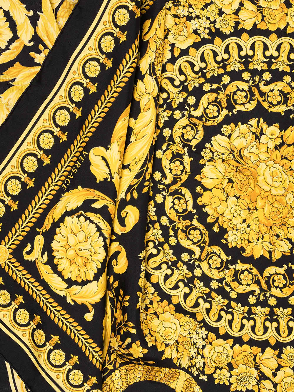 Silk Foulard Signature Scarf Versace 12572467636363633263