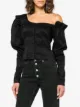 Magda Butrym Silk Vannes Button Down Top