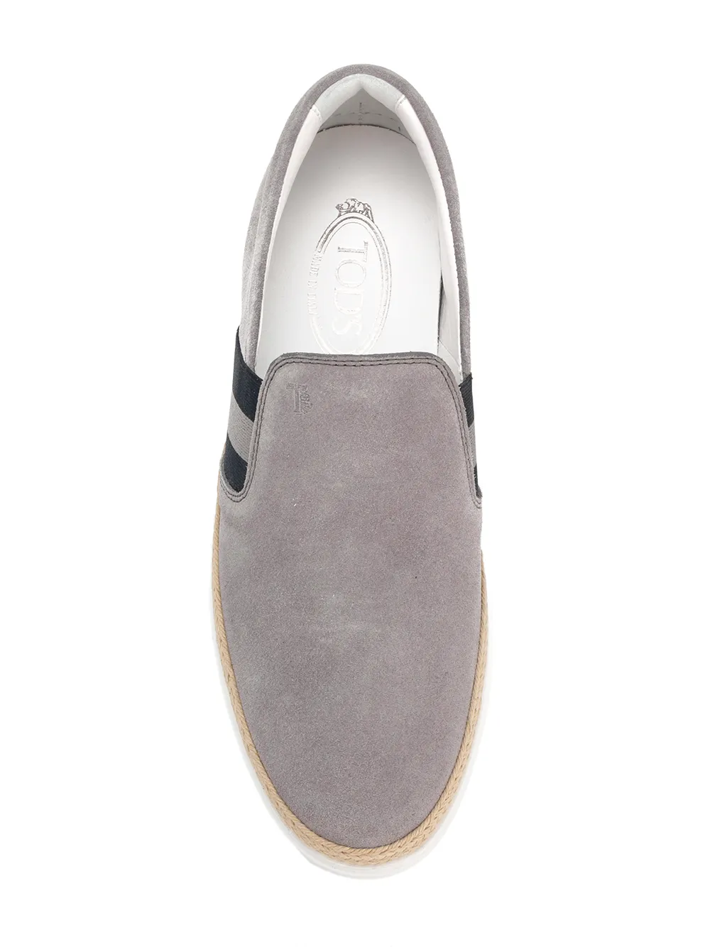 Tod's instap-espadrilles Grijs