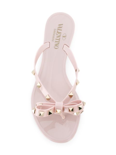 valentino flip flop bow