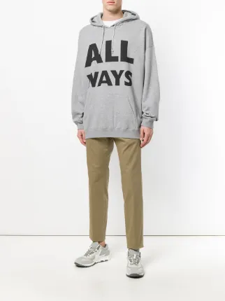 ALL WAYS print hoodie展示图