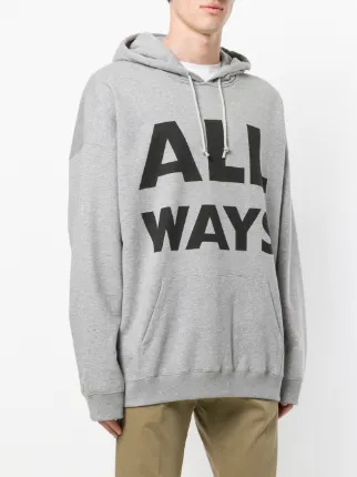 ALL WAYS print hoodie展示图