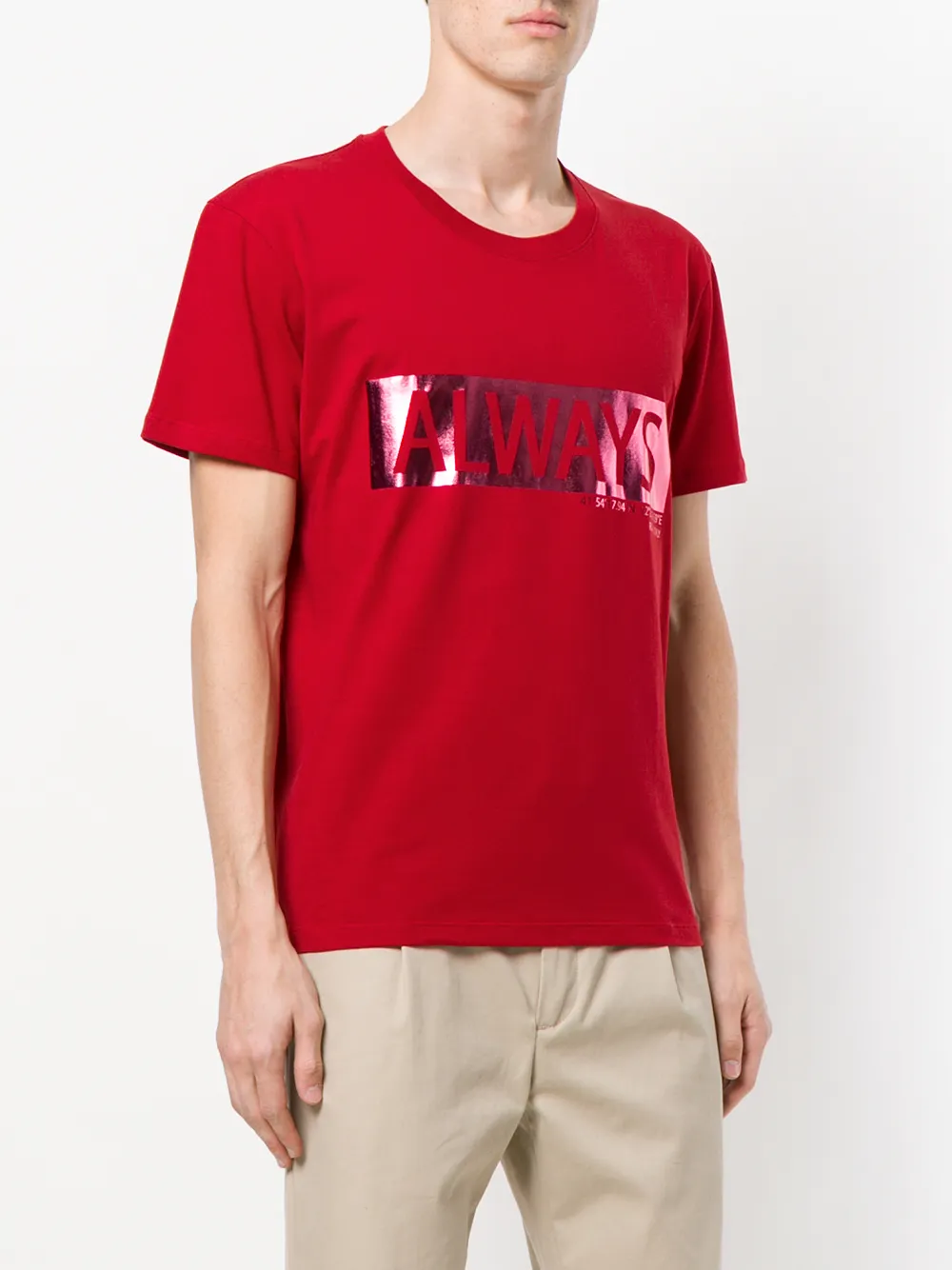 Valentino Garavani T-shirt met Always opdruk Rood