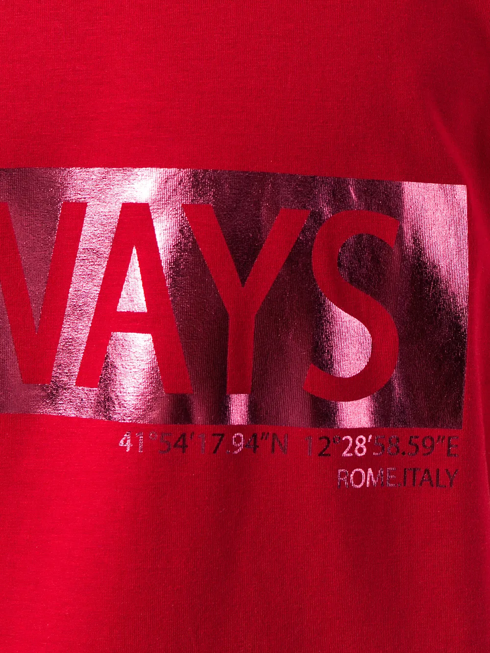 Valentino Garavani T-shirt met Always opdruk Rood