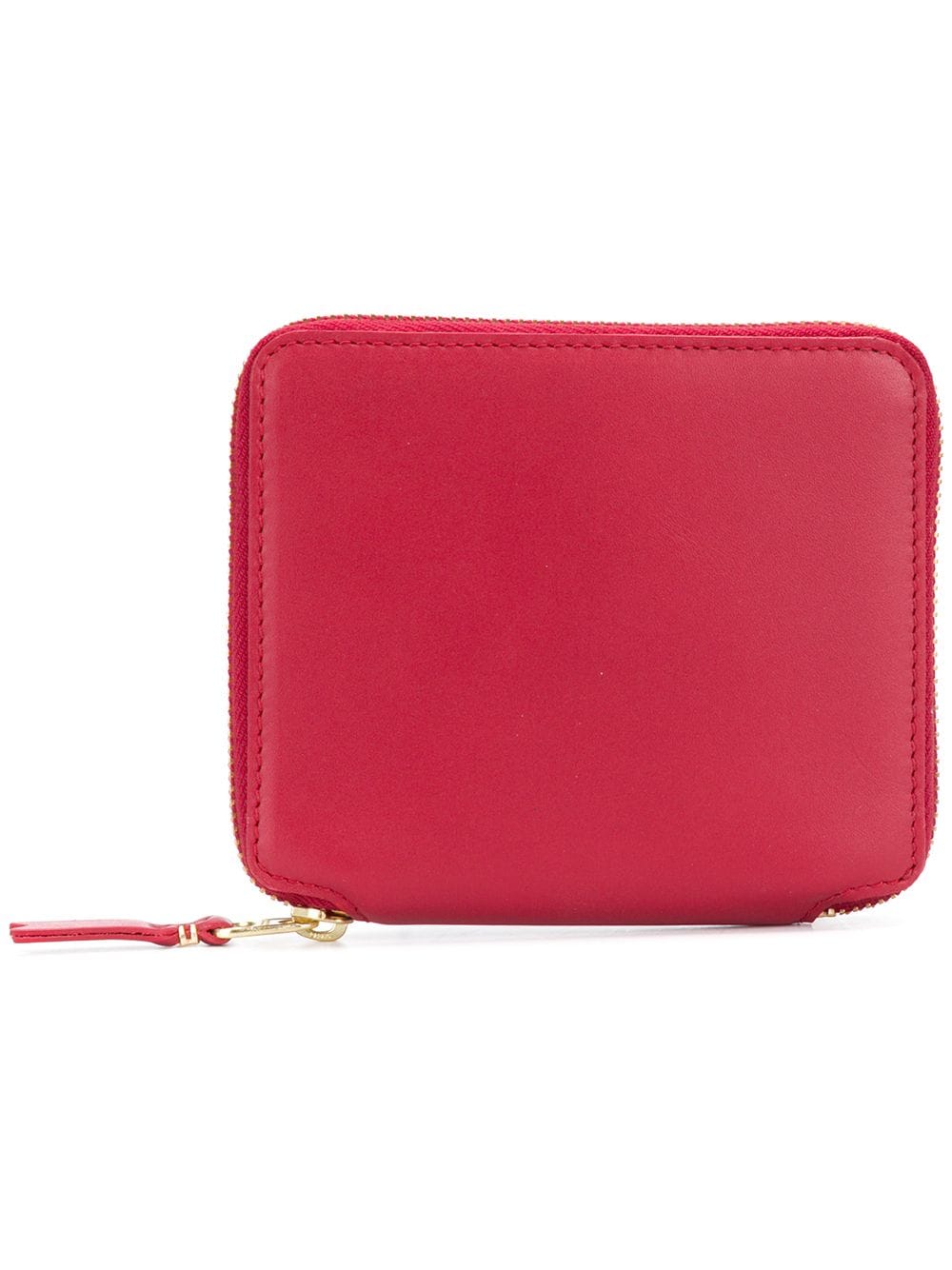 Shop Comme Des Garçons Zip Around Wallet In Red