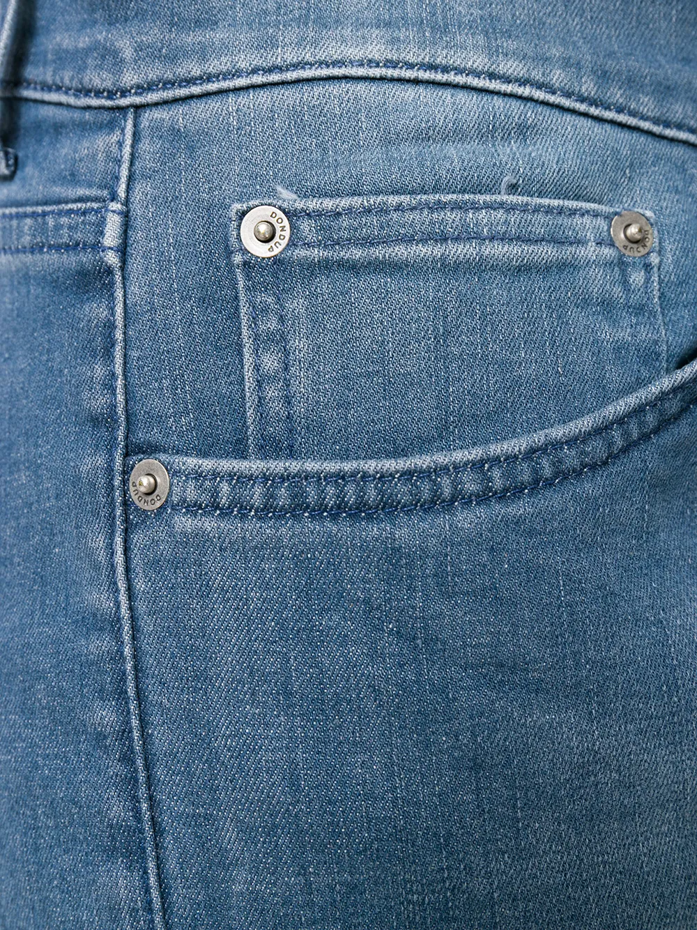 DONDUP vale jeans met rechte pijpen Blauw