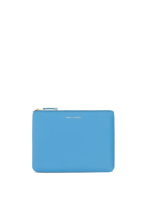 Comme Des Garçons Wallet logo-print leather pouch