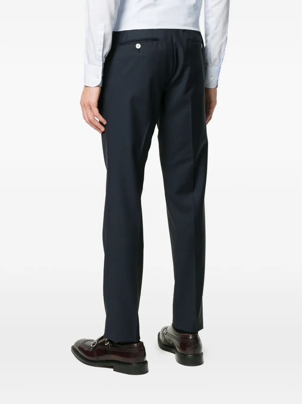 Dell'oglio broek met rechte pijpen Blauw