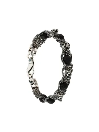 Emanuele Bicocchi Skull Bead Bracelet Farfetch Emanuele Bicocchi Skull Bead Bracelet