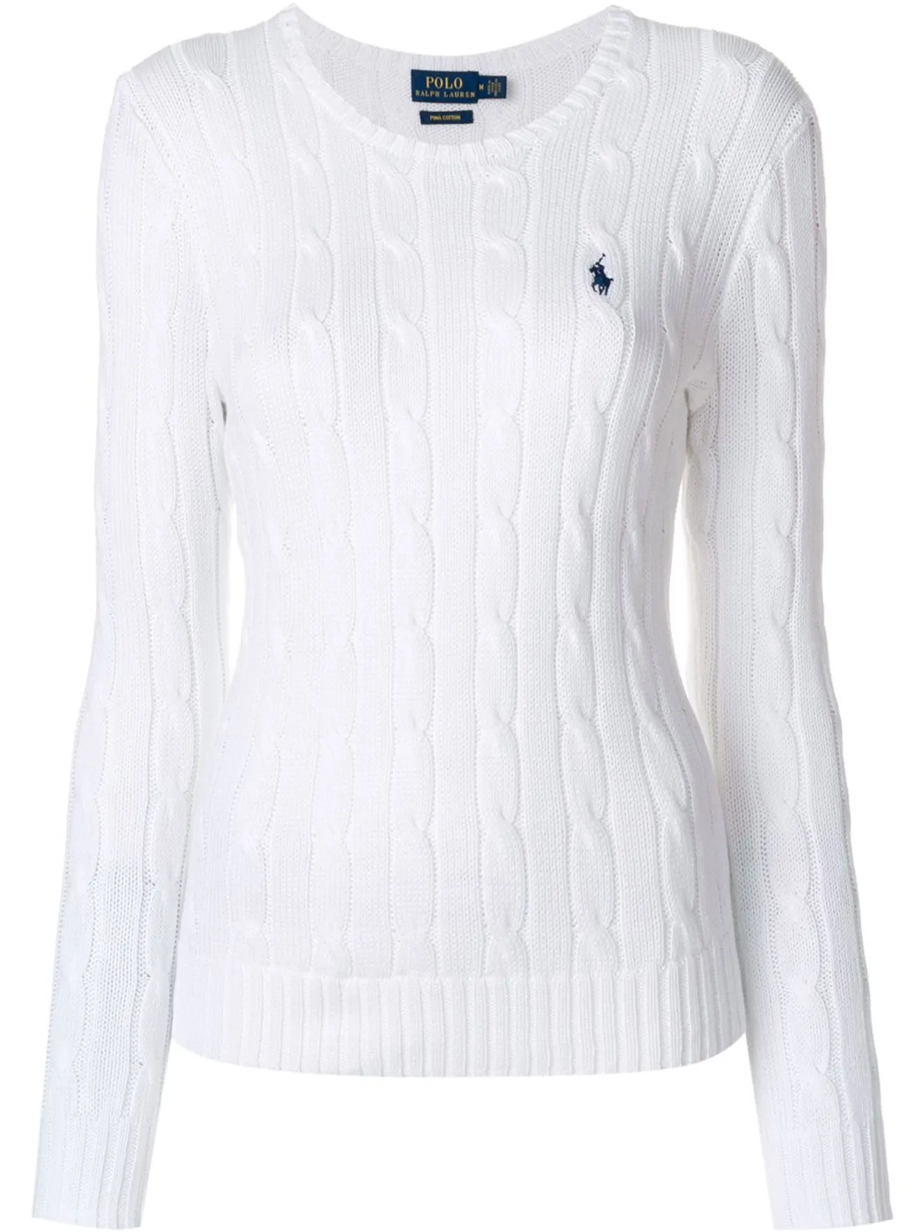 Polo Ralph Lauren cable knit sweater white | MODES