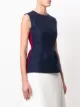 Marni panelled peplum blouse
