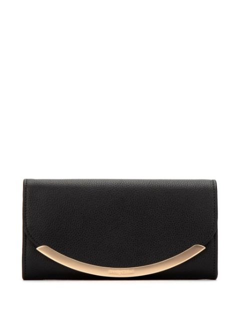 See by Chloé metallic flap wallet