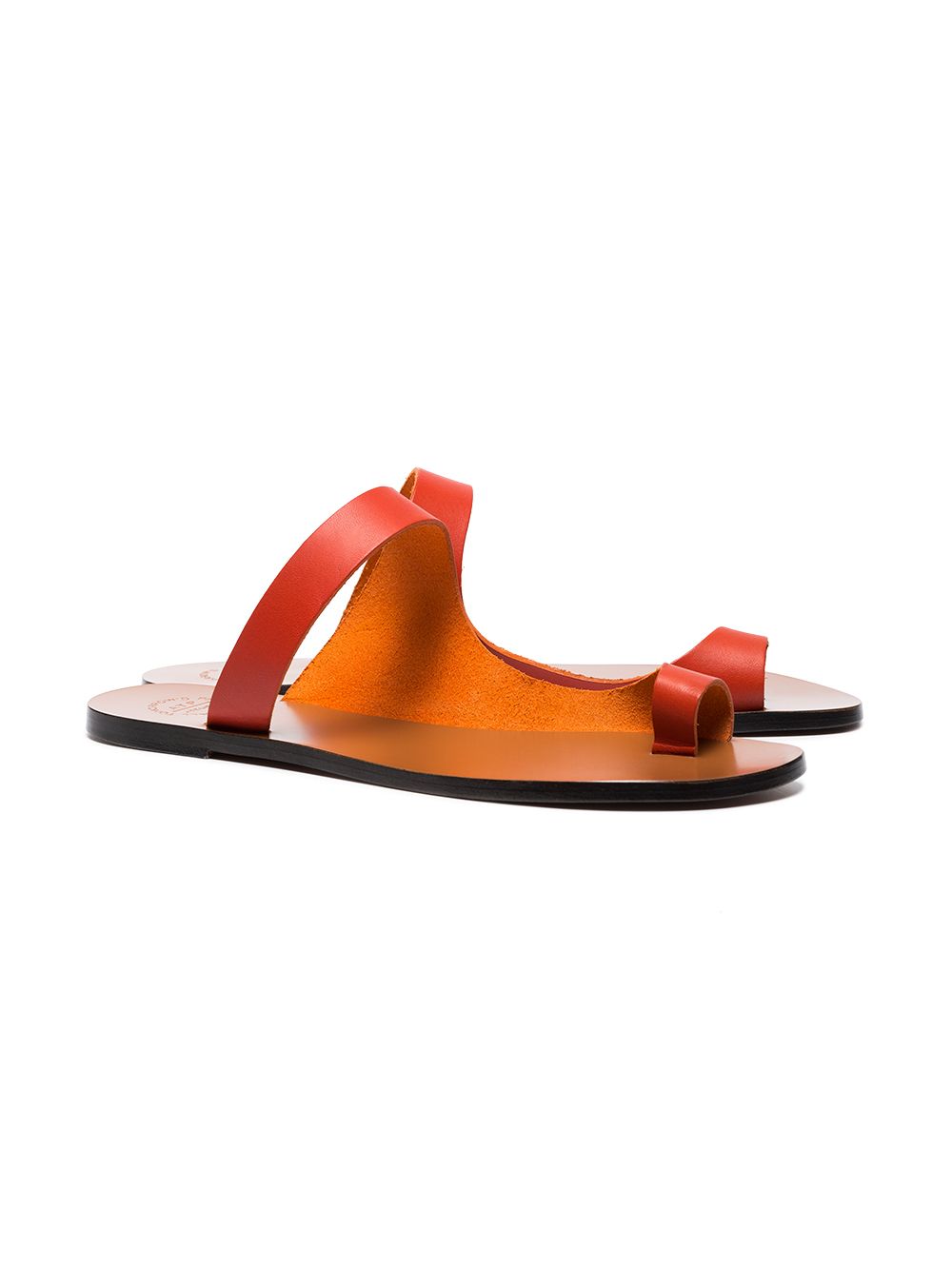 фото Atp Atelier Lava Red Dina Vacchetta Leather Sandals