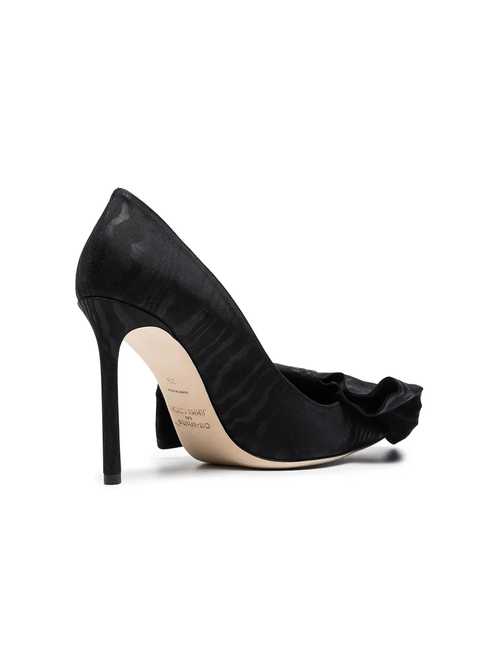 Off-White C O Jimmy Choo Black Mary 100 zijden strikjes Zwart